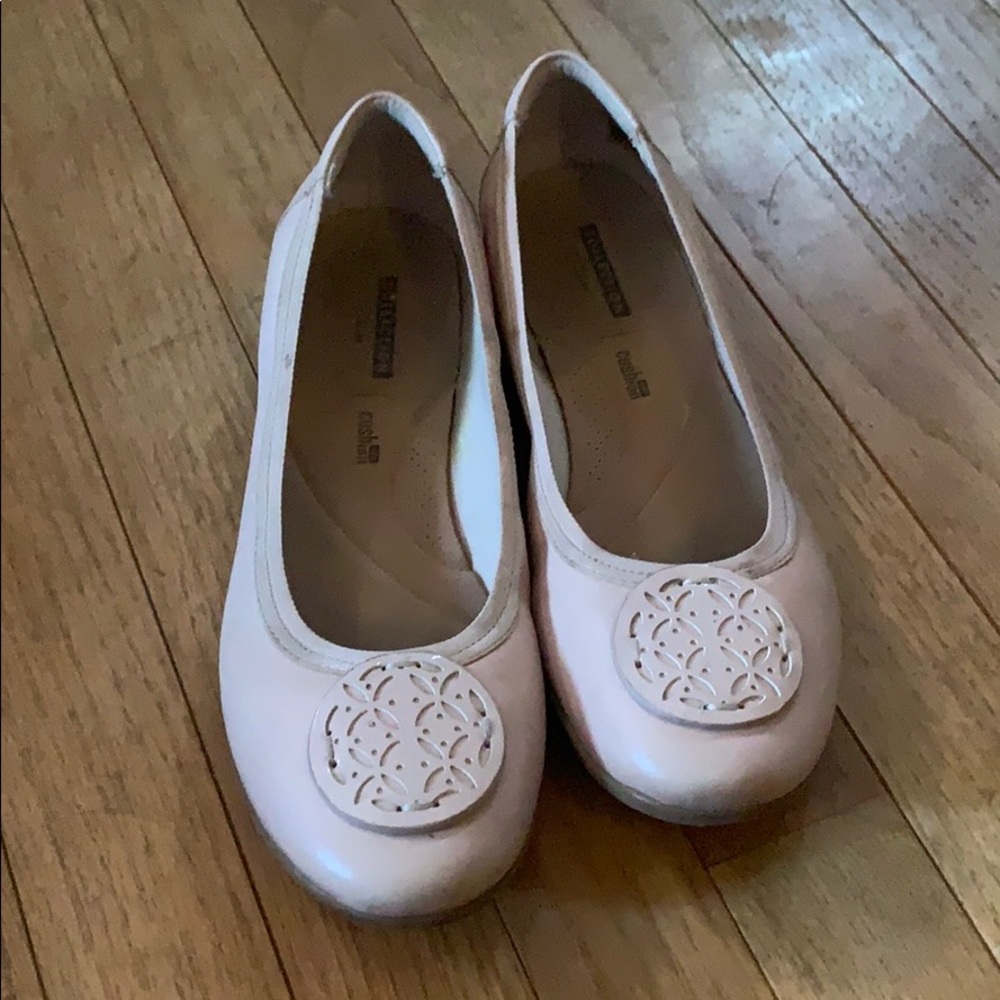 Pink ballet flats